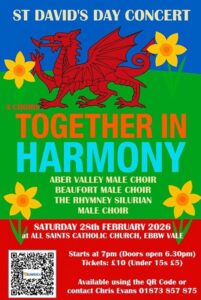 Poster for joint concert of 3 joint choirs